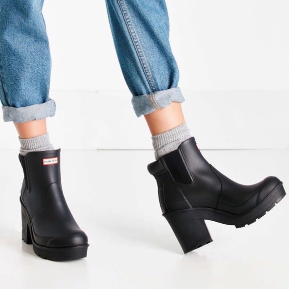 Hunter Shoes - **RARE** Hunter Original Block Heel Chelsea Boot